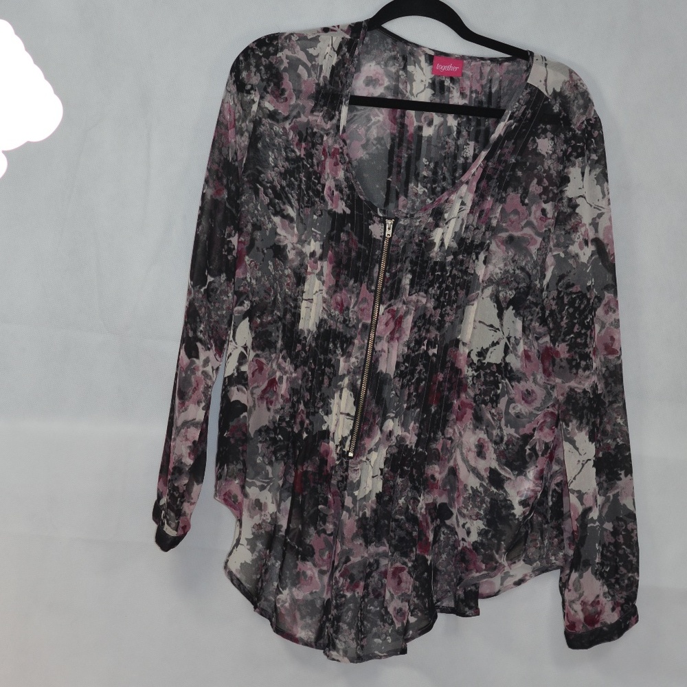Floral Light Airy Blouse SZ 14 /together